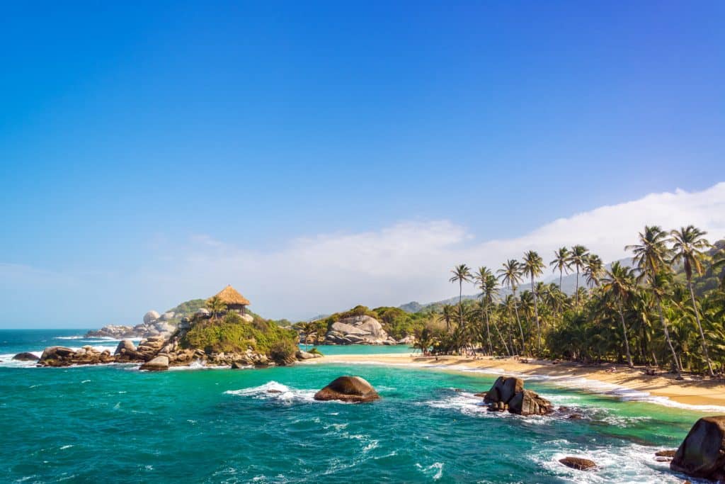 Plage de Tayrona en Colombie