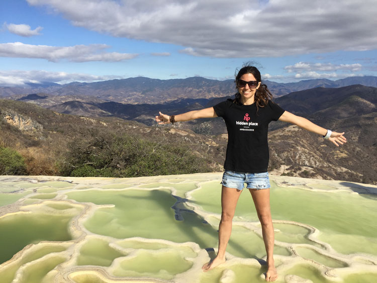 Rachel Découverte Monde Hierve el agua Mexique