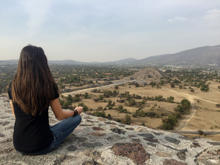 Rachel découverte monde Teotihuacan Mexique