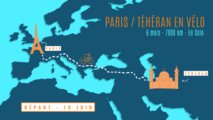 Voyage Paris Téhéran départ