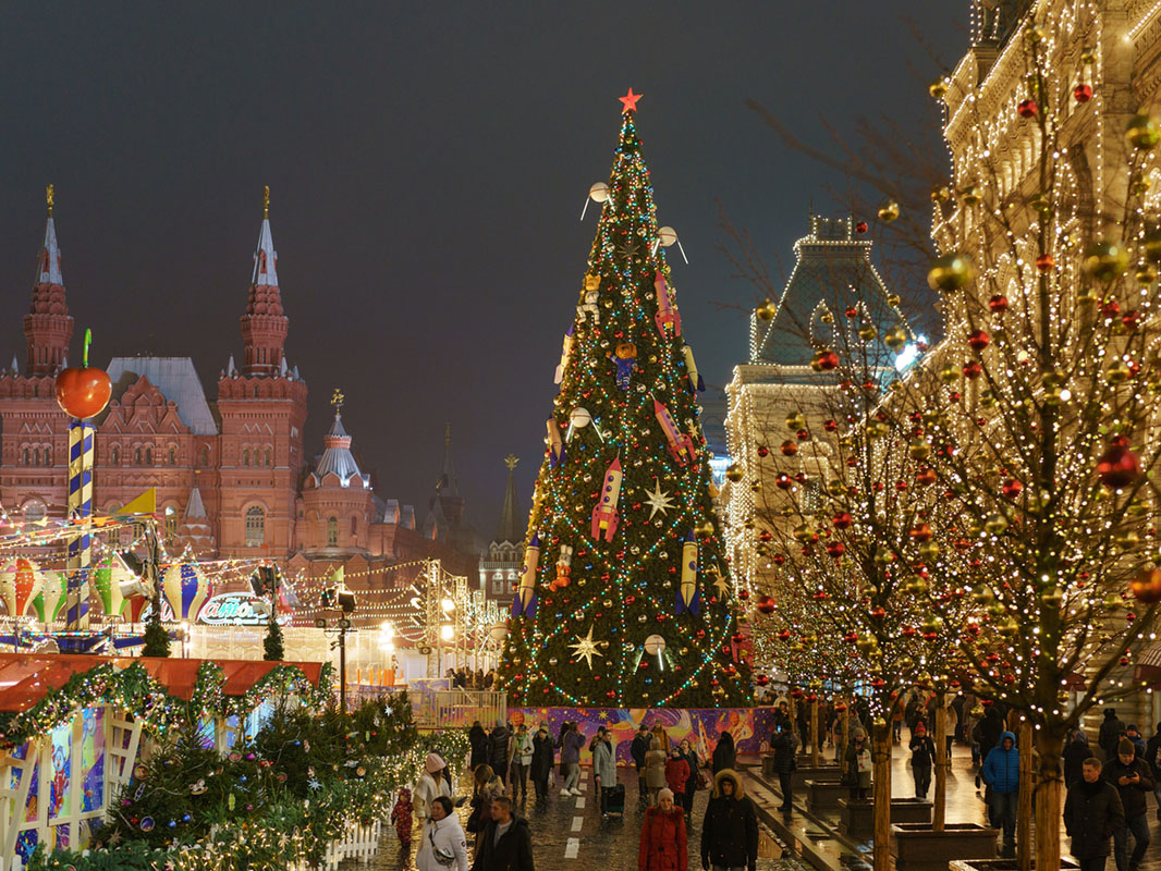 Sapin de Noël à Moscou