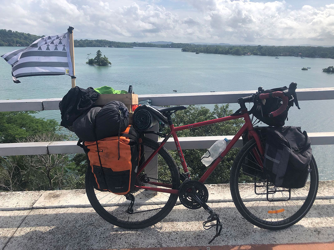 Le vélo d'Ethalep pour son voyage en Amérique centrale