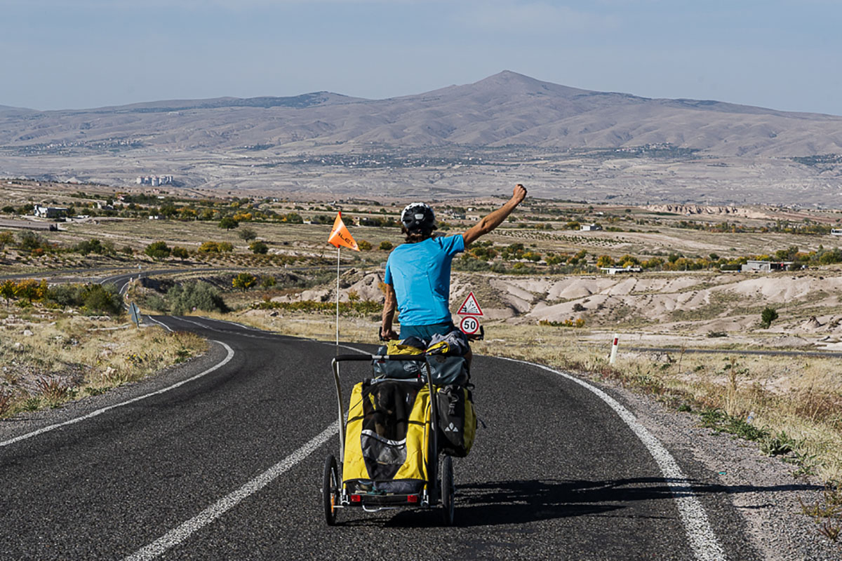 Arrivée à la Cappadoce en vélo