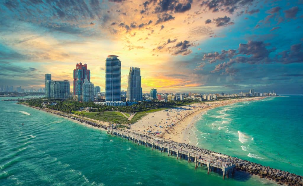 Vue sur South Beach, Miami