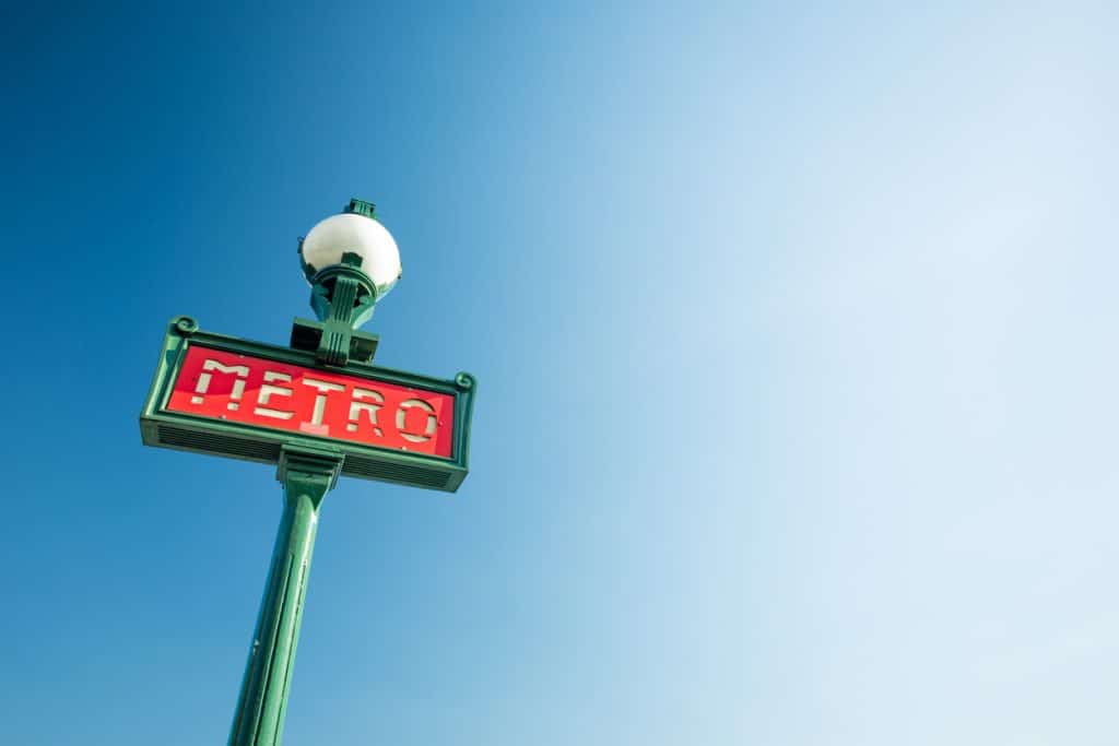 Metro station in Paris